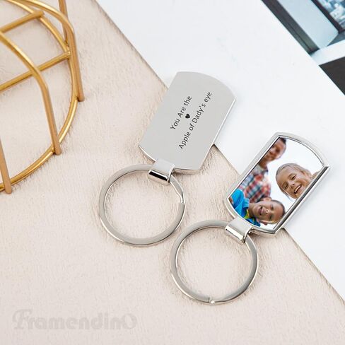 Framendino, 10 Pack Sublimation Keychain Blanks Rectangle Heat Transfer Press Key Chains with Rings for DIY Photos Crafts in Saudi Arabia