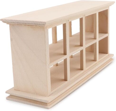 Dollhouse Furniture Bakery Cabinet Rack Miniature Food Cake Counter Collection Display Stand 1:12 Scale for Mini House Scenes Decoration Gift (White) in Saudi Arabia