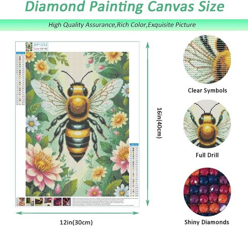 Auremi Vase Daisy Diamond Painting Kits for Adults, Diamond Art Kits Full Drill Diamond Paintings for Beginners 5D Round Flower Diamonds Pictures Gem Art Painting Kits for Home Wall Decor 12x16 Inch in Saudi Arabia