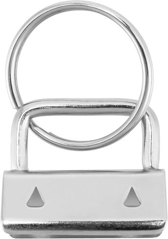 HOZEON 150 Pack 1 Inch Key Fob Hardware with Key Rings, Key Chain Fob Wristlet Bulk Key Lanyard for Key Chain Making, Bags, Hand Craft, Silver in Saudi Arabia