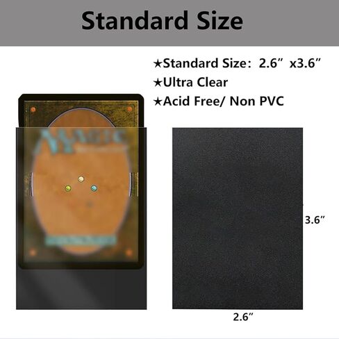 500 Count Card Sleeves, Baseball Card Sleeves for Standard Cards, 5 Colors Trading Cards Sleeves Fit for MTG, Football Card, Sports Cards, Game Cards in Saudi Arabia