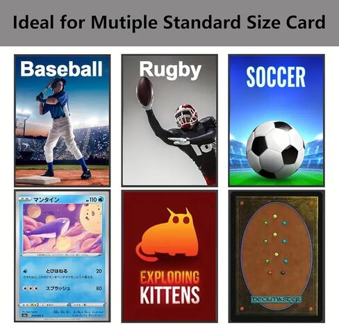 500 Count Card Sleeves, Baseball Card Sleeves for Standard Cards, 5 Colors Trading Cards Sleeves Fit for MTG, Football Card, Sports Cards, Game Cards in Saudi Arabia