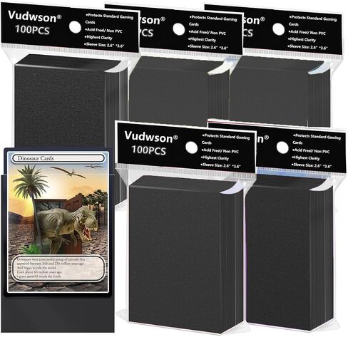 500 Count Card Sleeves, Baseball Card Sleeves for Standard Cards, 5 Colors Trading Cards Sleeves Fit for MTG, Football Card, Sports Cards, Game Cards in Saudi Arabia