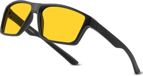 ANRRI Polarized Sports Sunglasses for Men Driving Sunglasses Lightweight Tr90 Frame for Cycling Fishing Running UV400 Protection in Saudi Arabia