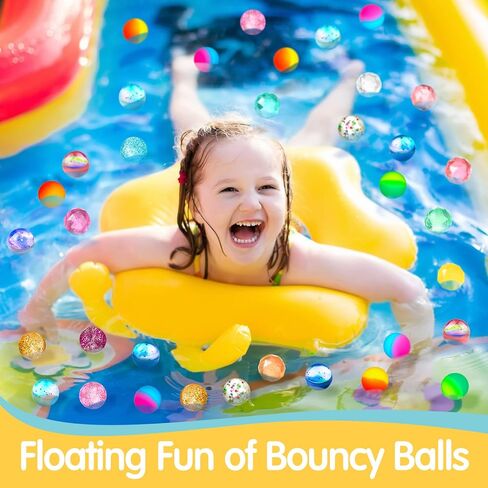 250 قطعة كرات نطاطية الجزء الأكبر 5 أنماط كرات بريق نطاط للأطفال 25 ملم متنوعة من كرات المطاط الصغيرة الملونة للحصول على جوائز لعبة الحفلات الأطفال وآلات البيع in Kuwait