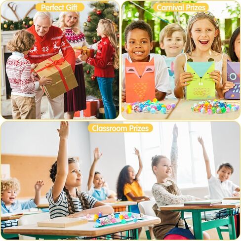 250 قطعة كرات نطاطية الجزء الأكبر 5 أنماط كرات بريق نطاط للأطفال 25 ملم متنوعة من كرات المطاط الصغيرة الملونة للحصول على جوائز لعبة الحفلات الأطفال وآلات البيع in Kuwait