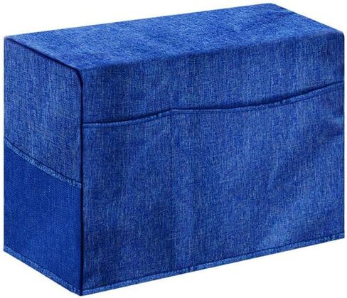 TEQIN Foldable Sewing Machine Protective Cover with Storage Pockets, Universal Dustproof Quilted Dust Cover, Blue in Kuwait