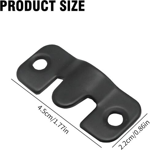 20Pcs Flush Mount Bracket, 1.69 x 0.75 inch Interlocking Photo Frame Hook, Stainless Steel Picture Hanger Z Clip Bracket for Picture Display Art Gallery Wall Mount (Black) in Kuwait
