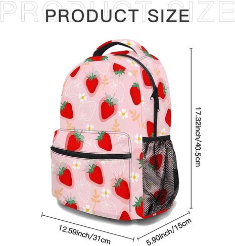 Colorful Donut Backpack, Casual Lightweight Laptop Bag, Classic Shoulders Backpack Cool Daypack with Multiple Pockets(Colorful Donut) in Saudi Arabia