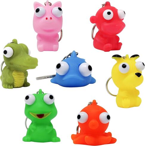 Joyin 28 حزم بطاقات هدايا عيد الحب مع بوبت Eyes Animal Keychains for Kids Form in Kuwait