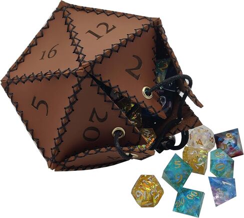 Futhark Handmade Chainmail DND DICE BAG-حقيبة D&D D & D على غرار القرون الوسطى لتخزين RPG Polyhedral Dice-إكسسوارات DND: حقيبة زهر معدنية متينة. هدية DND رائعة/هدية DM in Kuwait