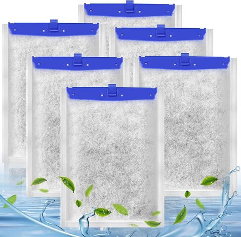 16 Pack Filter Cartridge for Whisper Bio-Bag Filters, Large Replacement Filter Cartridges for Aquariums Compatible with Whisper Filters 20i,40i/IQ20,30,45,60/PF20,30,40,60 and Repto Filter in Kuwait