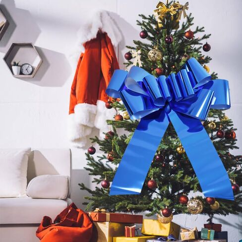 Giant Bow for Car,Big Sky Blue Car Bow 30inch Large Giant Bow for Gifts,Large Gift Wrapping Bow for Large Gift Decoration for Christmas,New House,Car,Party,Festival. (Sky Blue) in Kuwait