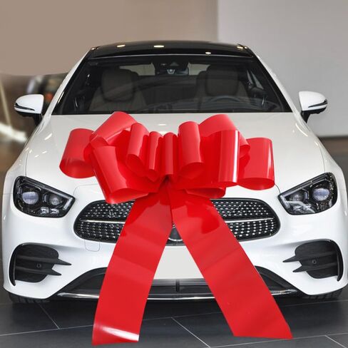 Giant Bow for Car,Big Sky Blue Car Bow 30inch Large Giant Bow for Gifts,Large Gift Wrapping Bow for Large Gift Decoration for Christmas,New House,Car,Party,Festival. (Sky Blue) in Kuwait