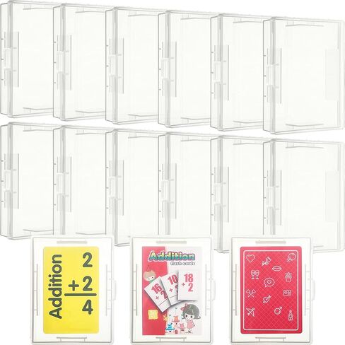 Skylety 6 Pieces Playing Card Case Holder Playing Card Box Game Organizers and Storage Containers Deck, Snaps Closed for Travel and Restaurant in Kuwait
