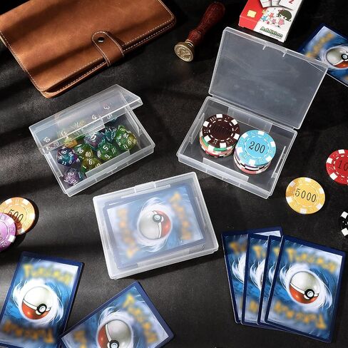 Skylety 6 Pieces Playing Card Case Holder Playing Card Box Game Organizers and Storage Containers Deck, Snaps Closed for Travel and Restaurant in Kuwait