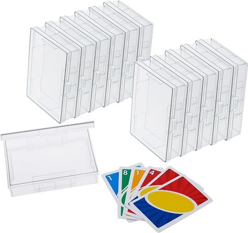 Skylety 6 Pieces Playing Card Case Holder Playing Card Box Game Organizers and Storage Containers Deck, Snaps Closed for Travel and Restaurant in Kuwait