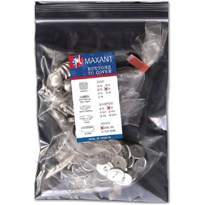 100 Buttons to Cover - Made in USA - Cover Buttons with Wire Eye Backs Size 45 (1 1/8")