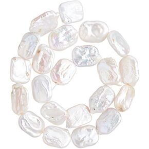 21 Pcs Baroque Freshwater Pearl Beads - Natural Irregular Pearl Strand for Earrings, Necklaces, Bracelets & Jewelry Making