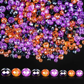 1350 Pcs Easter Beads Spring Colorful Glass Crystal Beads for Jewelry Making Bulk with Box Faceted Glass Gemstone for DIY Easter Necklace Bracelet Earring Crafts (Sweet Color)
