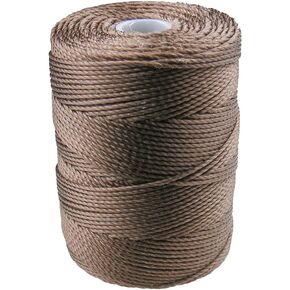 C-LON Bead Cord, Sepia - 0.5mm, 92 Yard Spool