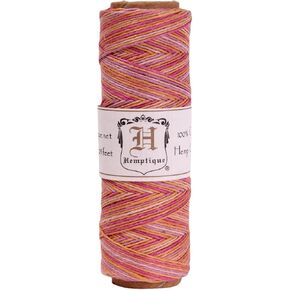 Hemp Cord Spool Variegated 10# 205 Feet/Pkg-Taffy