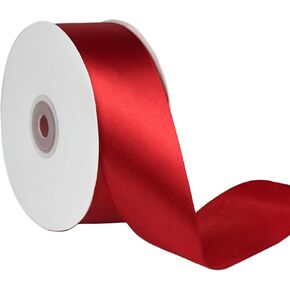 1PC 50 Yards Black Satin Ribbon 1/2 Solid Color Fabric Ribbon Christmas Gift Wrapping Invitation Cards Flower Bows Sewing Party and Wedding Decorations in Kuwait