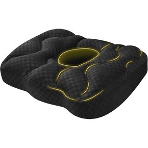 Seat Cushions for Office Chairs, Donut Chair for Postpartum Pregnancy & Hemorrhoids, Tailbone Pain Relief, High Rebound Sponge Seat Cushions for Office & Home Chairs, Black