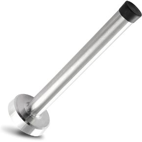 BokWin 10 Inch Wall Mount Door Stopper, Door Stopper with Rubber Tip, Stainless Steel Sound Dampening Door Stop Bumper Wall Protetor, Brushed Finish with Hardware Screws