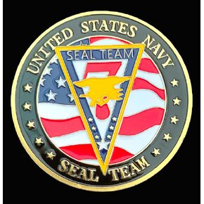 3D Stereo Badge US Navy Seal Team Seven Military Challenge Coin