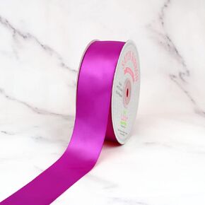 Creative Ideas Solid Satin Ribbon, 1-1/2-Inch by 50 Yard, Fuchsia, Solid