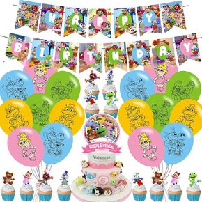 Party Favors for Muppet Babies Party Supplies Junior Muppet Babies Party Supplies Muppet Babies Birthday Decorations Balloons Banners Cake Toppers Cupcake Toppers for Children