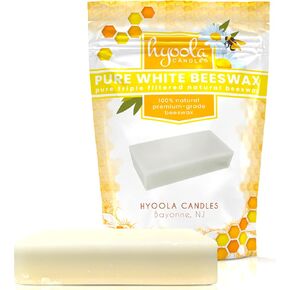 Hyoola Yellow Beeswax Calets - 100 ٪ Natural - Premium Cosmetic Grade - Beeswax Pelets - 1 Cound