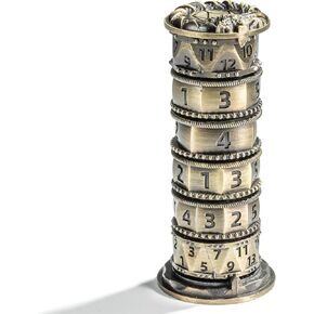Tower Dice Spinner for DND Dice Set,7-in-1 Metallic Dice Tower for Dragon and Dungeons Game with Gift Case,RPG Role Playing Table Game Gifts