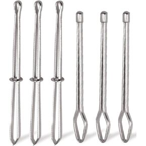 6Pcs DIY Rope Threader Clip,Bodkin Drawstring Threaders Sewing Tool Quick Insert and Pull Draw String Threader Tool for Elastic Metal Tweezer Bodkin Sewing Tool for Sweatpants,Hoodies