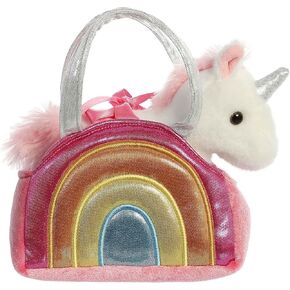 Aurora® Fashionable Fancy Pals™ Over The Rainbow Unicorn™ Stuffed Animal - On-The-go Companions - Stylish Accessories - Multicolor 7 Inches