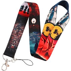 TV Movies Lanyard Keychain, Anime ID Badges Lanyard, Key Lanyard for ID Card Holder, Cell Phone Case (No Card)