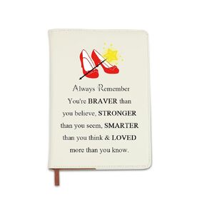 BNQL Wizard Gifts Wizard Notebook Leather Journal Inspirational Quotes Notebook Ruby Fans Gift Encouragement Gift Birthday Gift (wizard notebook)