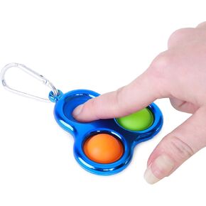 Toyland® Push Bubble Pop Bubble 'Pop It' Toy Sensory Toy - العديد من الخيارات (Rainbow Round)