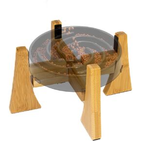 Elevated Dog Bowl Stand, Raised And Adjustable Platform Dog Bowl Stand for Small, Medium and Large Size Dogs, All Breeds and Fits Slow Feeder and Metal Bowl up to 8.5 to 12.5 Inch