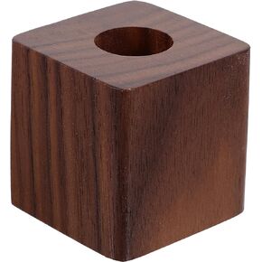 Walnut Pen Stand Fountain Pen Rack Clear Pen Rack Wood Pen Rest Single Pen Cup Makeup Brush Rack Vertical Pen Display Stand Pen Display Rack Office Pen Holder Desktop