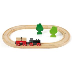 BRIO World - 33042 Little Forest Train Set - Premium 18-Piece Wooden Toy Train Set with Track and Accessories | Perfect for Kids Ages 3 and Up | FSC Certified for Sustainability