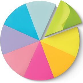 Mr. Pen- Triangular Sticky Notes, 8 Pads, 480 Sheets, 4-Inch Colorful Sticky Notes Bulk, Color Wheel Sticky Note, Self-Stick Note Pads, Sticky Pads Sticky Notes Aesthetic