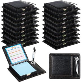 20 PCS Appreciation Gifts Sticky Note Holder, Thank You Gifts Sticky Notes Pen Holder with PU Leather Box, Memo Holder Gifts for Coworker Employees Teacher Nurse（2025-2026）