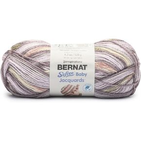 Bernat Softee Baby Jacquards Yarn-Lavender Tea 161052-52006