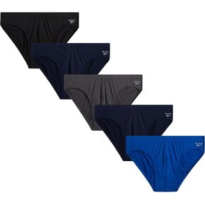 Reebok Men's Underwear - Quick Dry Performance Low Rise Briefs (5 Pack)