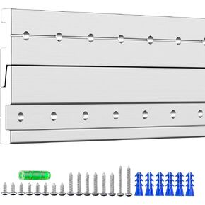 Extra Heavy Duty Z Clip Hanger 30" - French Cleat Picture Hanger - Aluminum Z Bar Hanger Flush Wall Mount Kit - Mounting Brackets for Hanging Mirror, Cabinet, Headboard, Shelf - 220lb - 2 Pack