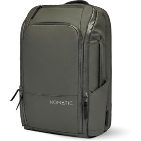 NOMATIC Travel Pack - 14L Water Resistant Laptop Bag - TSA-Ready Expandable Olive Backpack