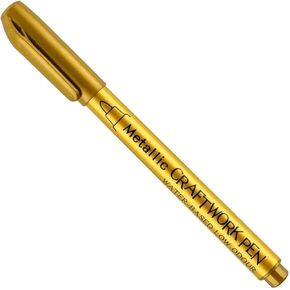 1Pc Gold Marker Pens Plastic Permanent Marker Pen Highlighter Craftwork Paint Marker Pens Gold Silver Resin Mold Pen DIY Doodling Art Supplies, Markers and Highlighters