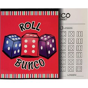 أوراق نقاط Bunco - 3 أقراص مع 50 ورقة لكل منهما. ألواح Bunco Bash Score أقراص لما يصل إلى 6 جولات